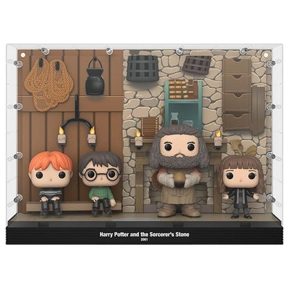 Funko Pop! Moment Deluxe Hagrid's Hut Harry Potter with Ron Hagrid and Hermione