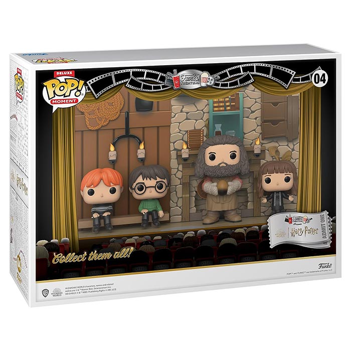 Funko Pop! Moment Deluxe Hagrid's Hut Harry Potter with Ron Hagrid and Hermione