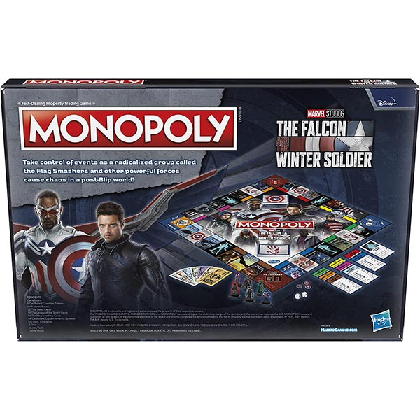 Hasbro Monopoly Marvel Studios' The Falcon and The Winter Soldier Edition Board Game