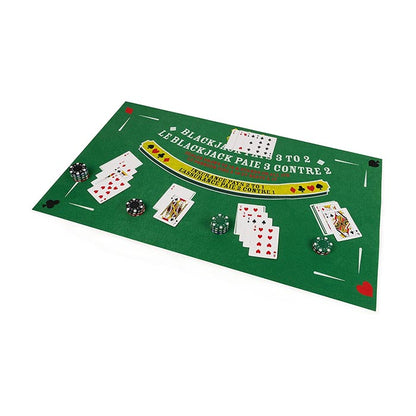 Deluxe Casino Set 3-Games-In-1 Craps Blackjack and Texas Hold 'Em Poker
