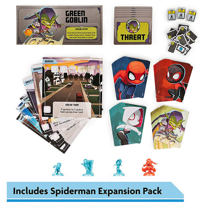 Marvel United: Superhero Card Strategy Game with Spiderman and Dr. Strange Expansion - Comic Bundle