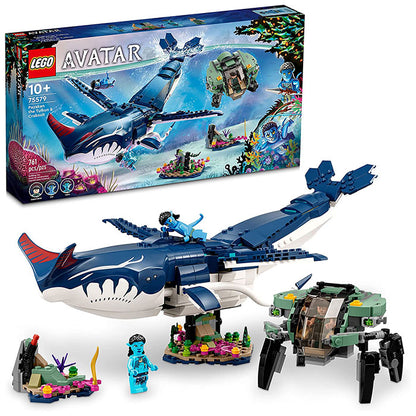 LEGO Avatar: The Way of Water Payakan The Tulkun &amp; Crabsuit, Movie Underwater Ocean with Whale