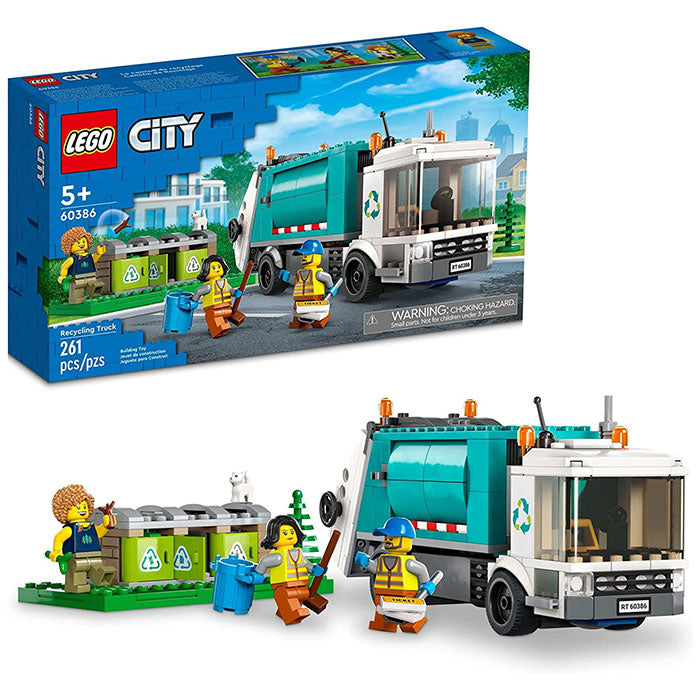 LEGO City Recycling Truck, Toy Vehicle Set with 3 Sorting Bins
