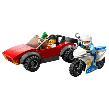 LEGO City Police Bike Car Chase, Toy with Racing Vehicle &amp; Motorbike