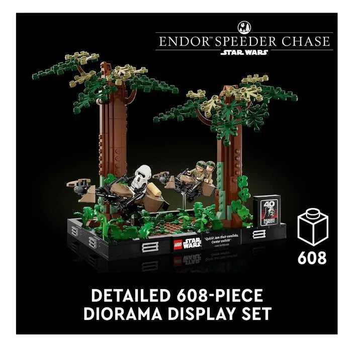 LEGO Star Wars Endor Speeder Chase Diorama