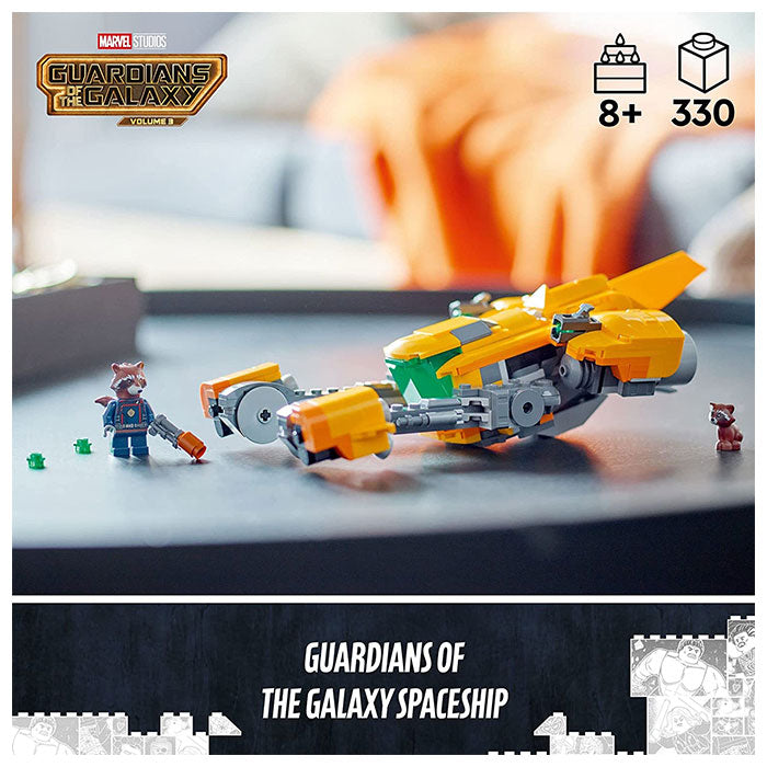 LEGO Marvel Baby Rocket s Ship Buildable Spaceship Toy - 330 PCS
