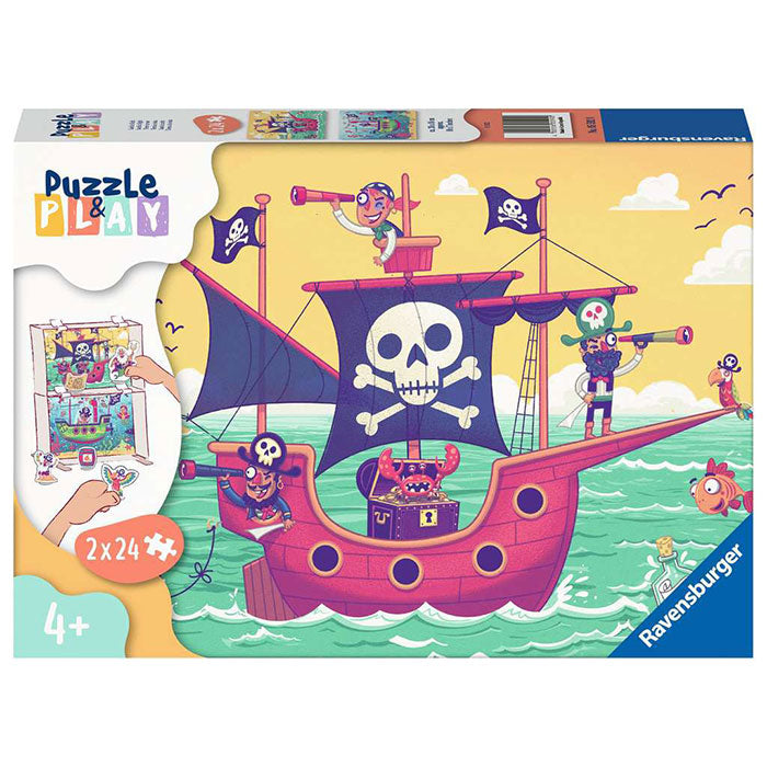 Ravensburger Puzzle and Play: Land in Sight, 2 x 24 PC Puzzle