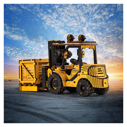 ROKR Forklift Engineering Vehicle 3D Wooden Puzzle - 139 PCS