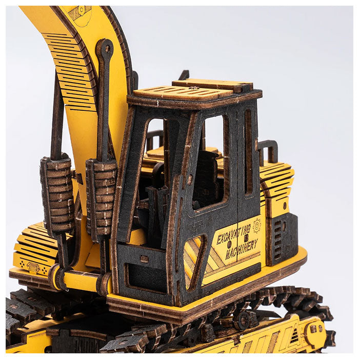 ROKR Excavator Engineering Vehicle 3D Wooden Puzzle - 395 PCS