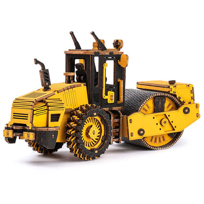 ROKR Road Roller Engineering Vehicle 3D Wooden Puzzle - 225 PCS