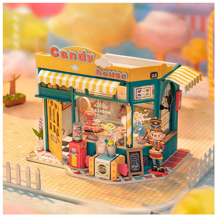 Rolife Rainbow Candy House DIY Miniature House - 179 PCS
