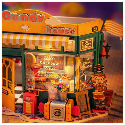 Rolife Rainbow Candy House DIY Miniature House - 179 PCS