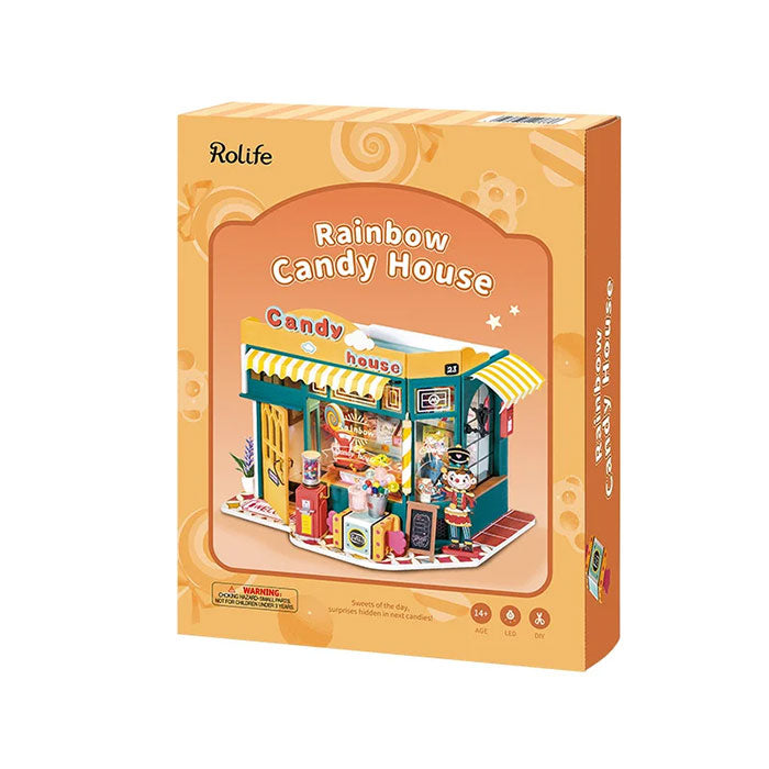 Rolife Rainbow Candy House DIY Miniature House - 179 PCS