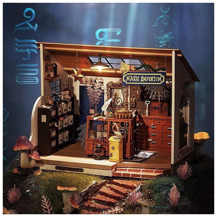 Rolife Kiki s Magic Emporium DIY Miniature House Kit - 148 PCS