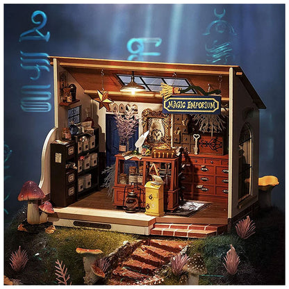 Rolife Kiki s Magic Emporium DIY Miniature House Kit - 148 PCS