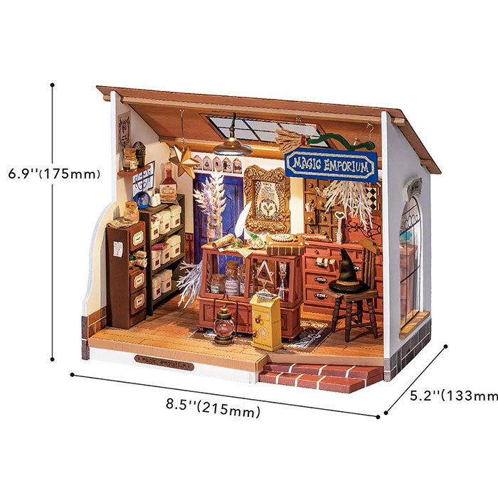 Rolife Kiki s Magic Emporium DIY Miniature House Kit - 148 PCS