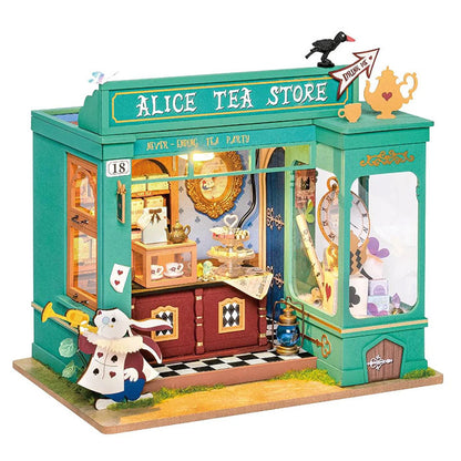 Rolife Alice's Tea Store DIY Miniature House Kit - 136 PCS