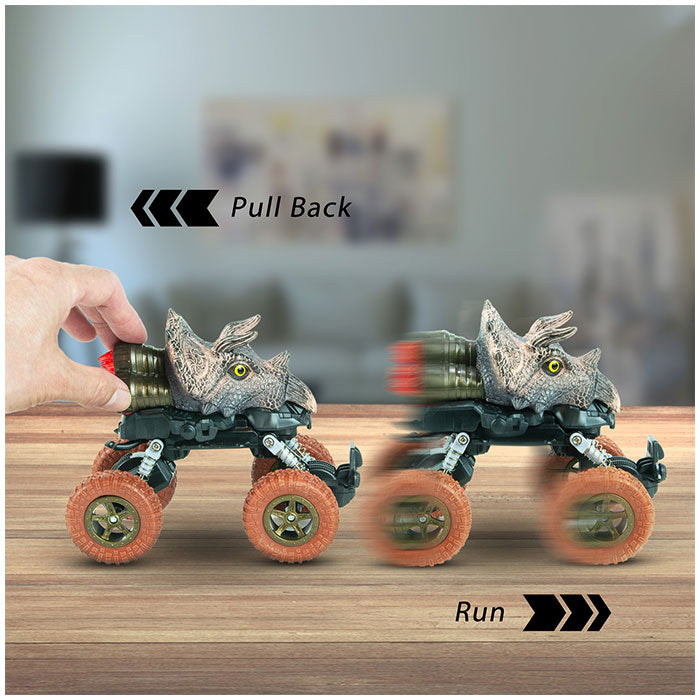 Pull Back Triceratops (Colors May Vary)