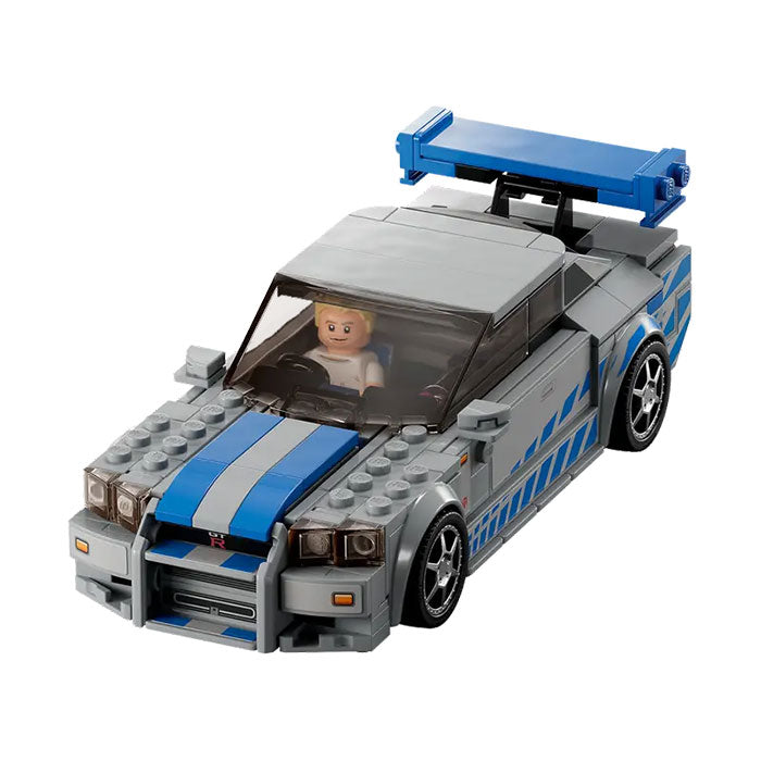 LEGO Speed Champions 2 Fast 2 Furious Nissan Skyline GT-R (R34) Race Car Toy - 319 PCS