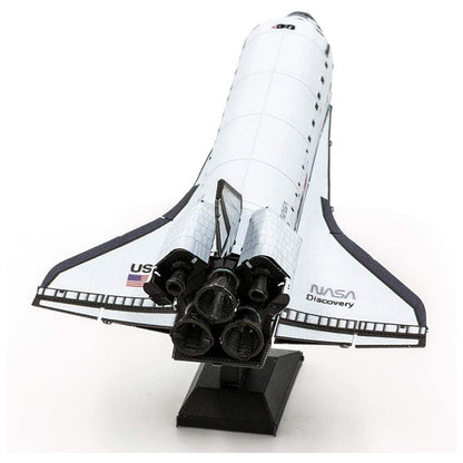 Fascinations Metal Earth Space Shuttle Discovery Color Version 3D Metal Model Kit