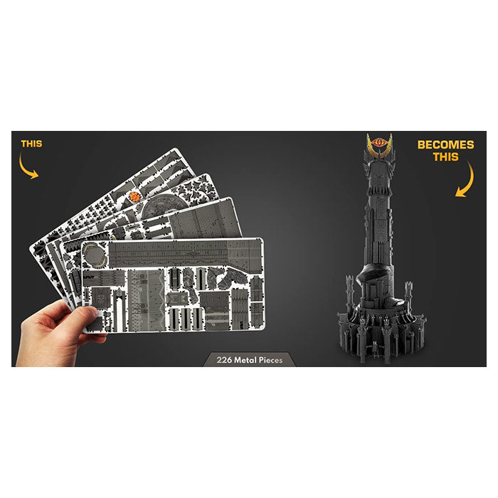 Metal Earth Fascinations Premium Series Lord of The Rings Barad Dur 3D Metal Model Kit