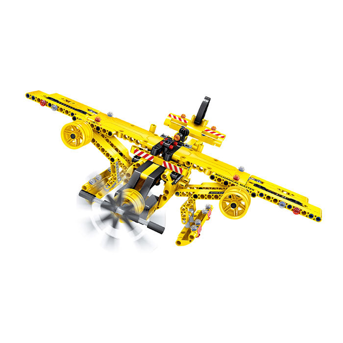 Mechanical Transmission Block Kit Engineering Dump Truck and Aircraft 2 in 1 Set - 361 Pieces