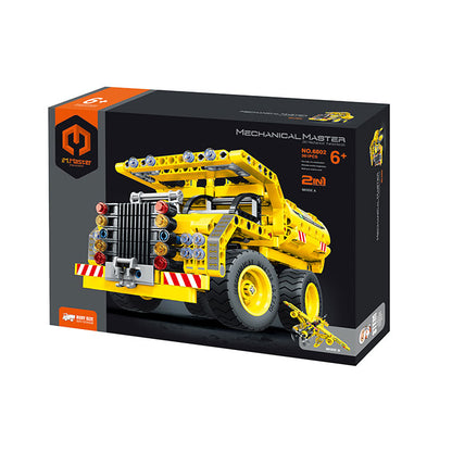 Mechanical Transmission Block Kit Engineering Dump Truck and Aircraft 2 in 1 Set - 361 Pieces