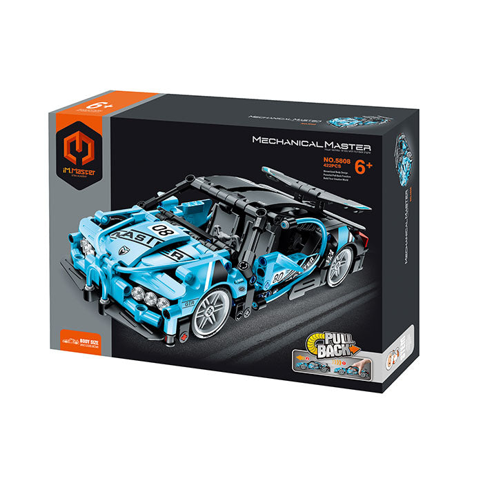 Pull Back Block Kit Super Car 422 Pieces