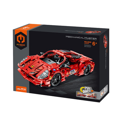 Pull Back Block Kit Super Car 1 - 437 Pieces