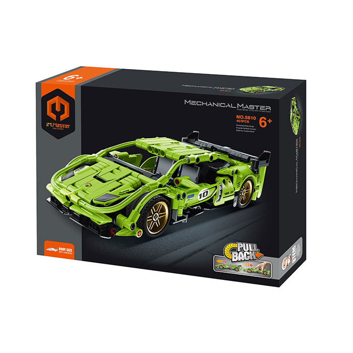 Pull Back Block Kit Super Car 1 - 457 Pieces