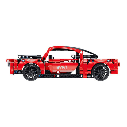 Pull Back Block Kit Super Car 2 - 457 Pieces