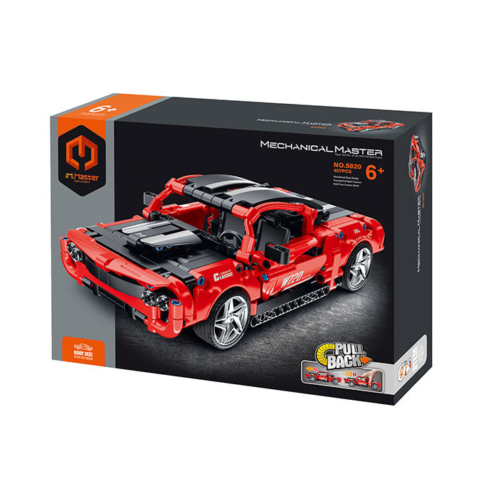 Pull Back Block Kit Super Car 2 - 457 Pieces