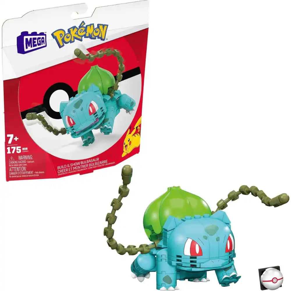 MEGA Pokémon Building Toys Set Build &amp; Show Bulbasaur with 175 Pieces