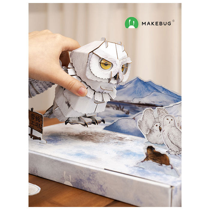 3D Puzzle Snowy Owl - 92 Pieces
