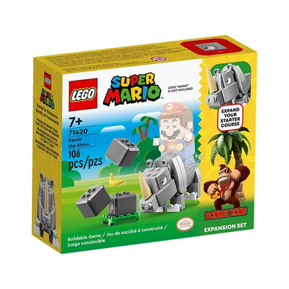 LEGO Super Mario Adventures with the Rambi the Rhino Expansion Set - 106 Pieces