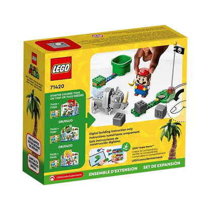 LEGO Super Mario Adventures with the Rambi the Rhino Expansion Set - 106 Pieces