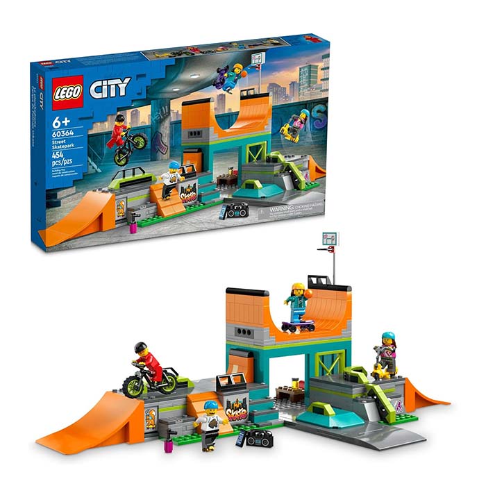 Lego City Street Skate Park Building Toy Set 454 Pcs