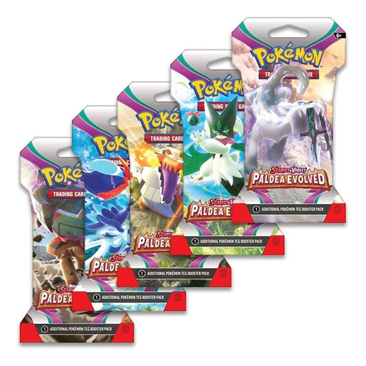 Pokemon TCG Scarlet & Violet Paldea Evolved 1-Sleeved Booster (24 Packs)