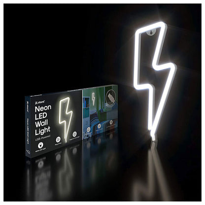 Atomi Smart Neon LED Light I Decorative Wall Art - Bolt White