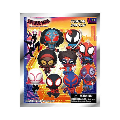 Marvel Spider Man Across the Spider Verse 3D Foam Bag Clip - One Random Figure