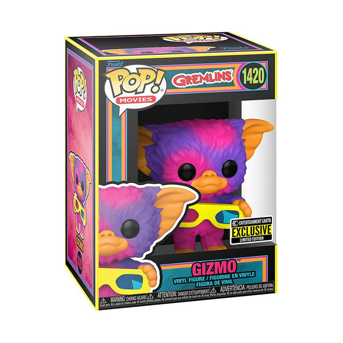 Funko Pop! Gremlins Gizmo Black Light Entertainment Earth Exclusive