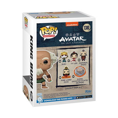 Funko Pop! Avatar The Last Airbender King Bumi Entertainment Earth Exclusive