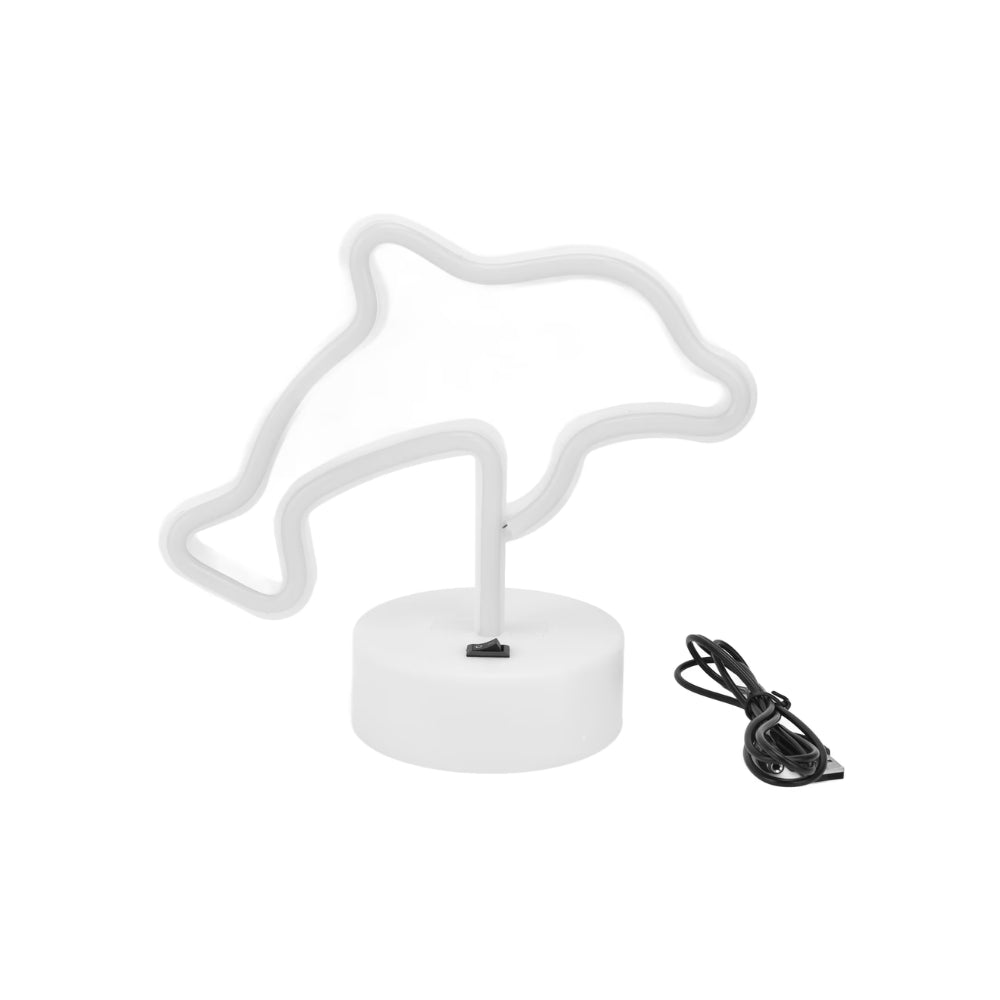 LED Dolphin on Base Decorative