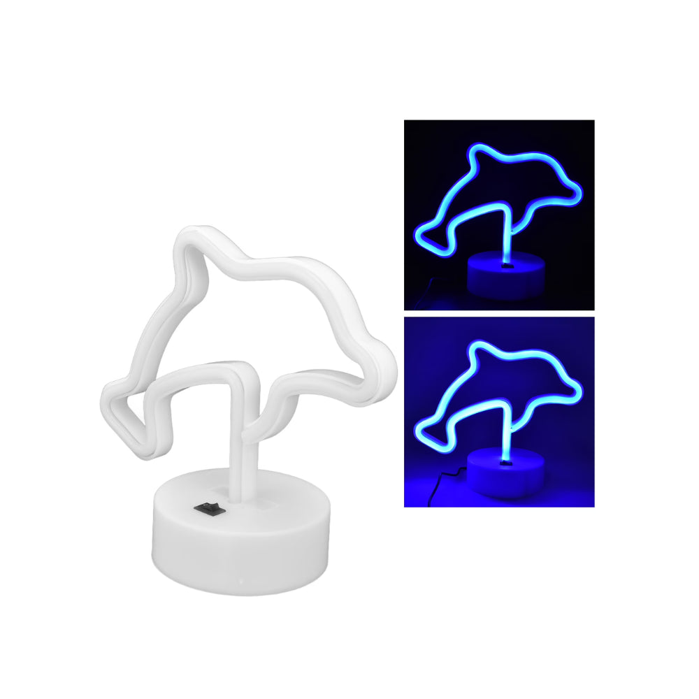 LED Dolphin on Base Decorative