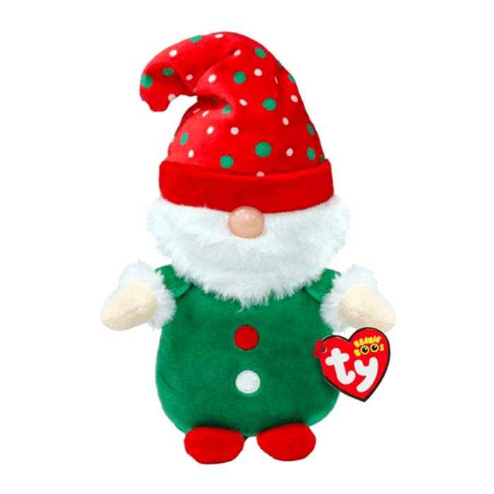 Ty Beanie Boos Gnolan Christmas Gnome with Hat 6"