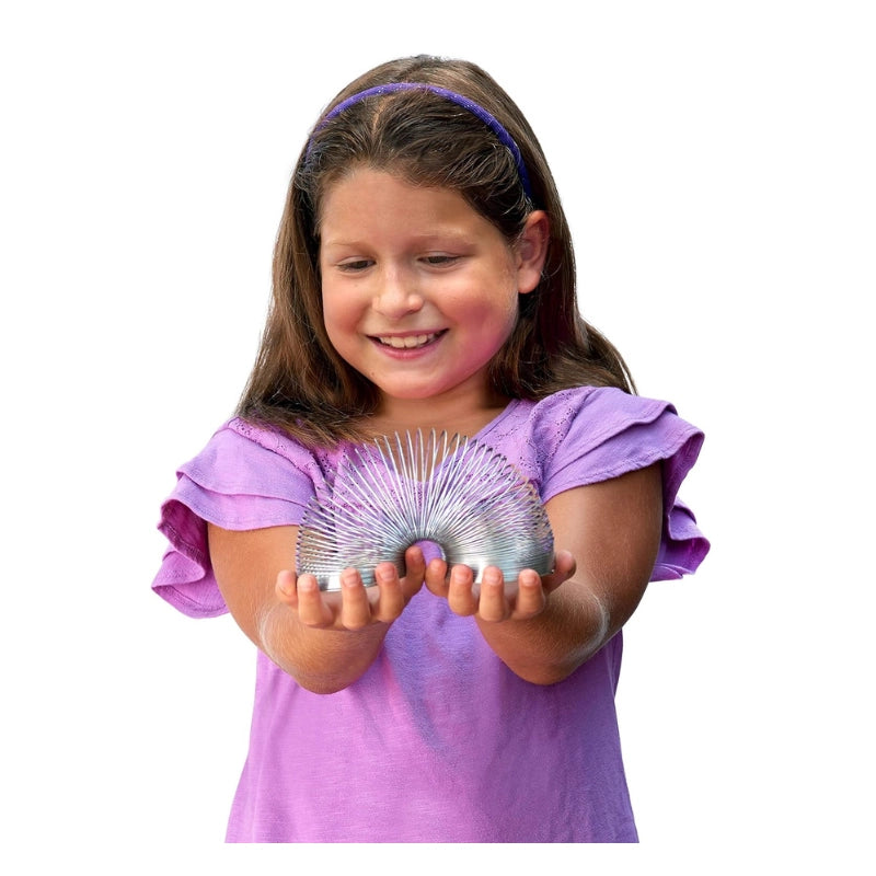 The Original Slinky Walking Spring Toy, 2.75-inch Diameter Metal Slinky, Fidget Toys