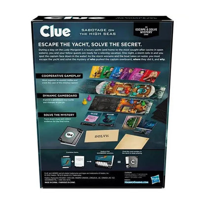 Clue Sabotage On The High Seas An Escape &amp; Solve Mystery Game