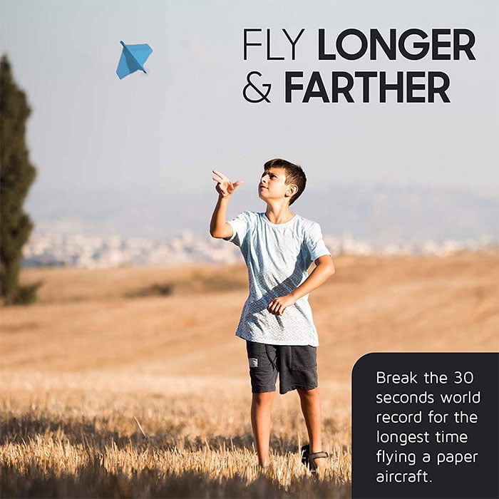 POWER UP 2.0 Paper Airplane Conversion Kit (Blue)