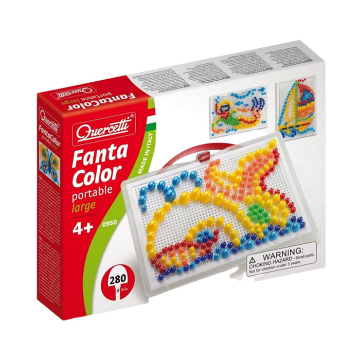 Quercetti Fantacolo Portable Large 280 Pieces with Carrying Case