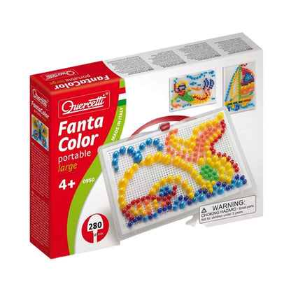 Quercetti Fantacolo Portable Large 280 Pieces with Carrying Case